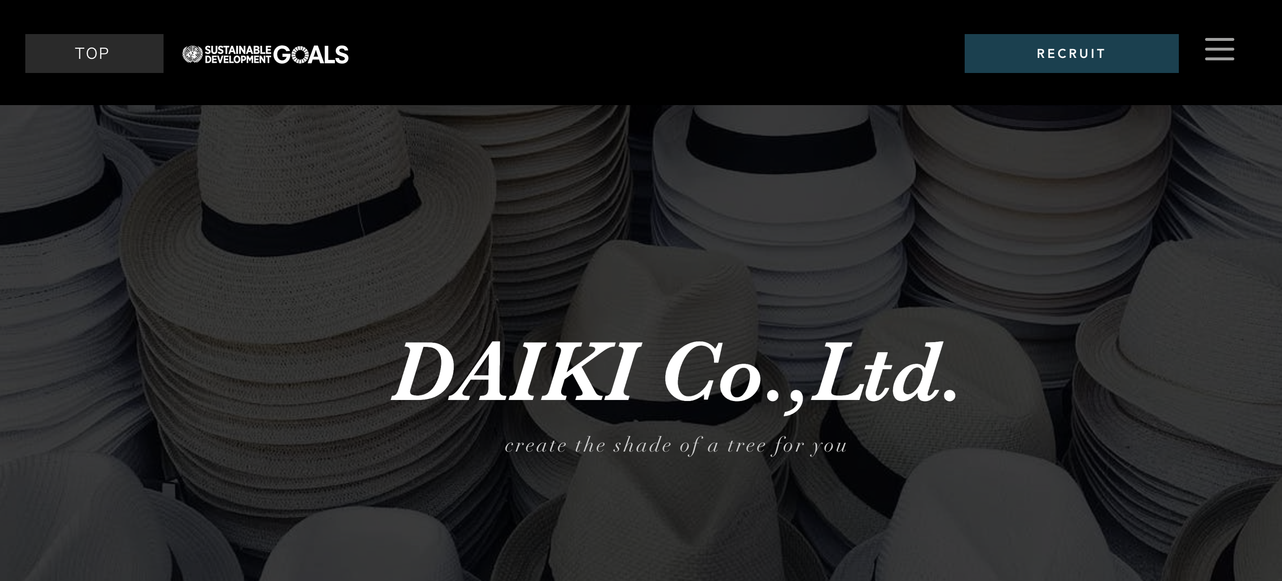 DAIKI Co.,Ltd　帽子